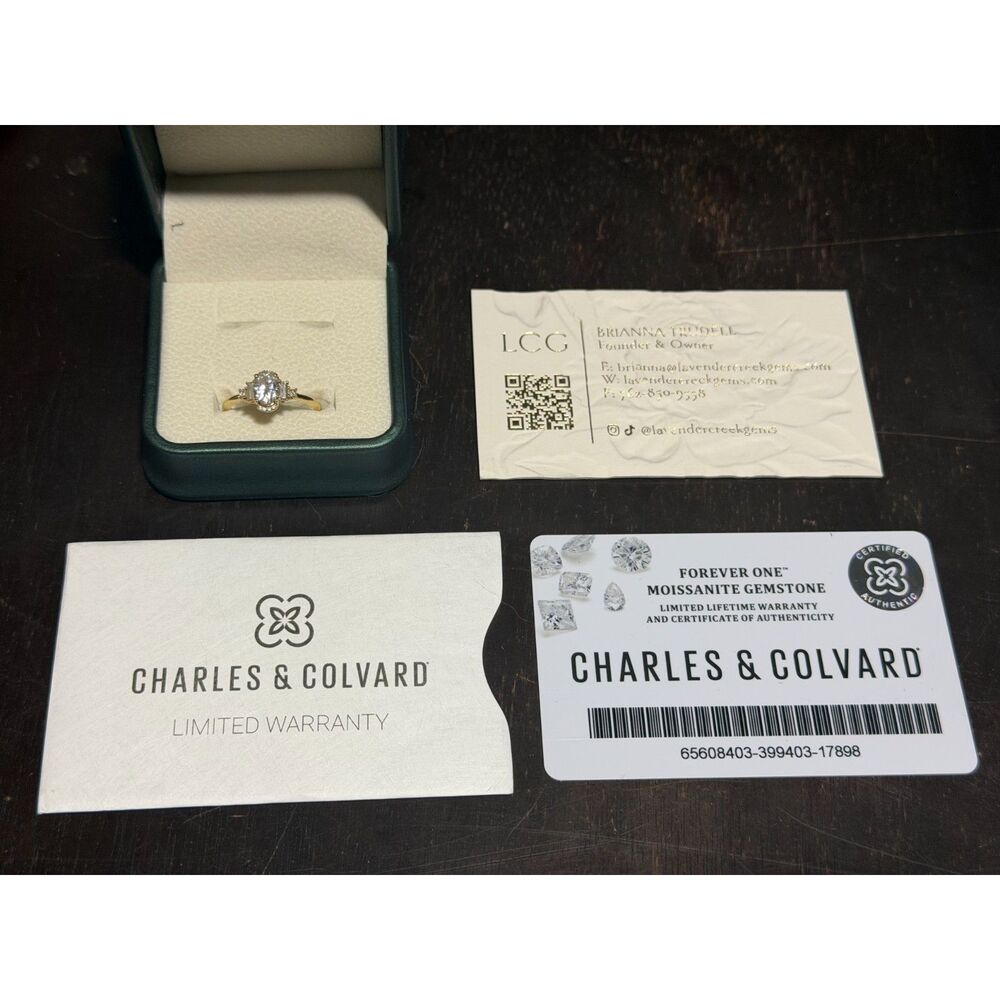 Engagement Ring - The Sura Ring - Oval Moissanite - 14K Yellow Gold - Size-7